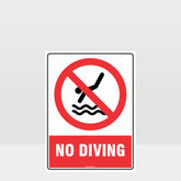 Custom Gate Signs,Prohibition No Diving Sign